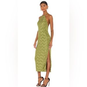 House of Harlow 1960 x Revolve Frederick Dress in Olive Green size M